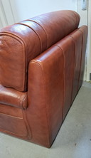 Sillón club de cuero, diseño italiano