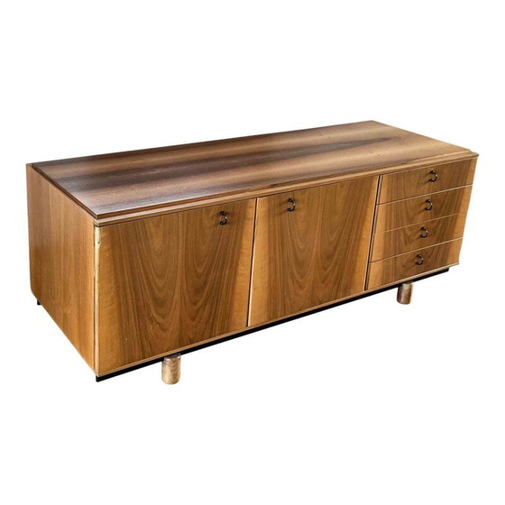 Image 1 of Vintage Ovunque walnut sideboard  by Gianfranco Frattini for Bernini, Italy 1963
