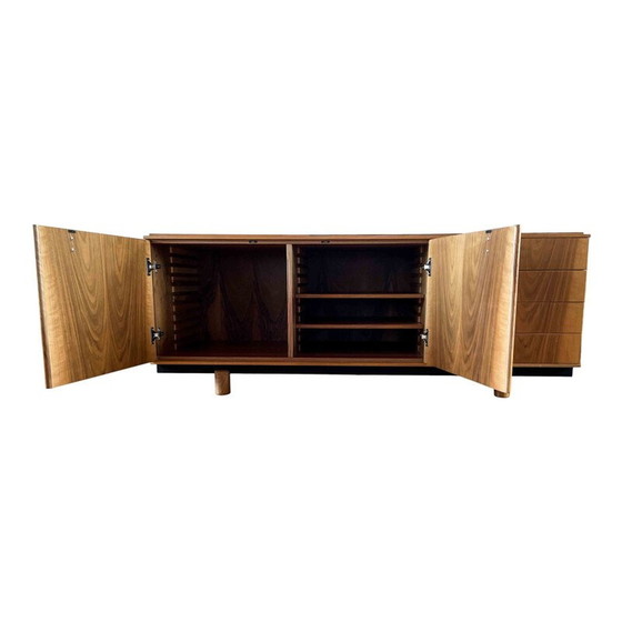 Image 1 of Vintage Ovunque walnut sideboard  by Gianfranco Frattini for Bernini, Italy 1963