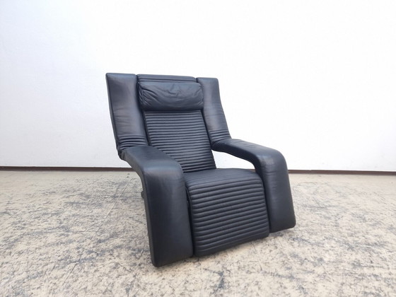 Image 1 of Brunati Kilkis Fauteuil Lounge Fauteuil en cuir véritable Fauteuil design Chaise fonction bascule