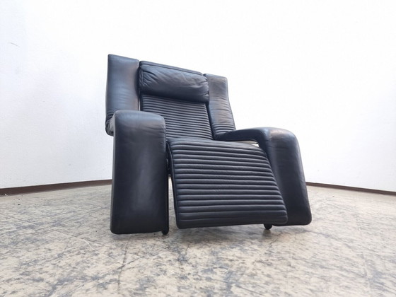 Image 1 of Brunati Kilkis Fauteuil Lounge Fauteuil en cuir véritable Fauteuil design Chaise fonction bascule