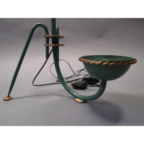 Image 1 of Lampada da tavolo vintage in metallo laccato della Maison Lunel, 1950