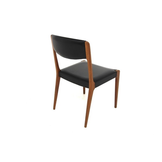 Image 1 of Sedia vintage in teak e skai, Svezia 1960