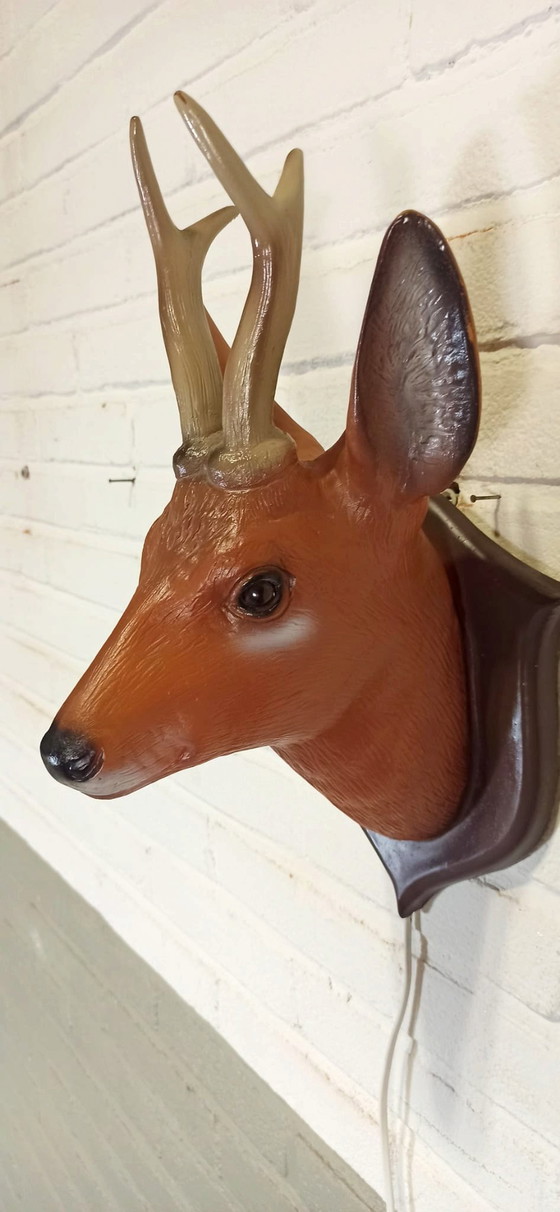 Image 1 of Heico Deer Head Wall Lamp