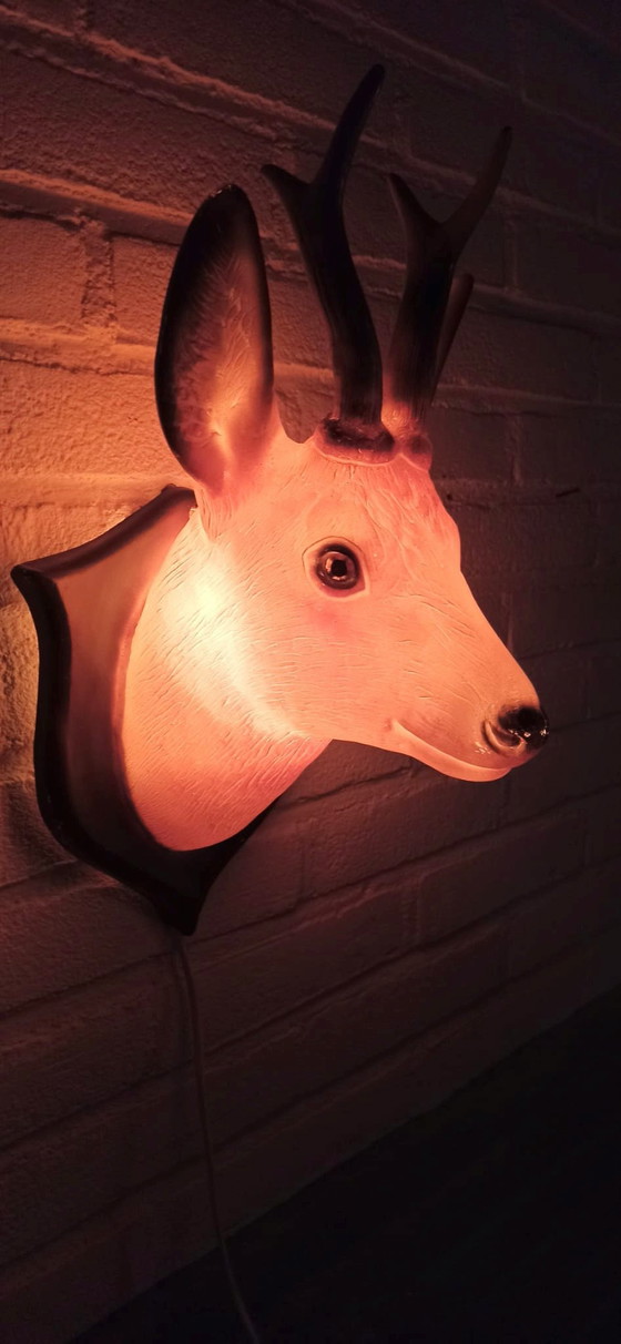 Image 1 of Heico Deer Head Wall Lamp