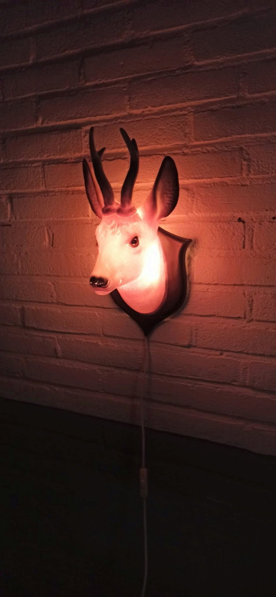 Image 1 of Heico Deer Head Wall Lamp