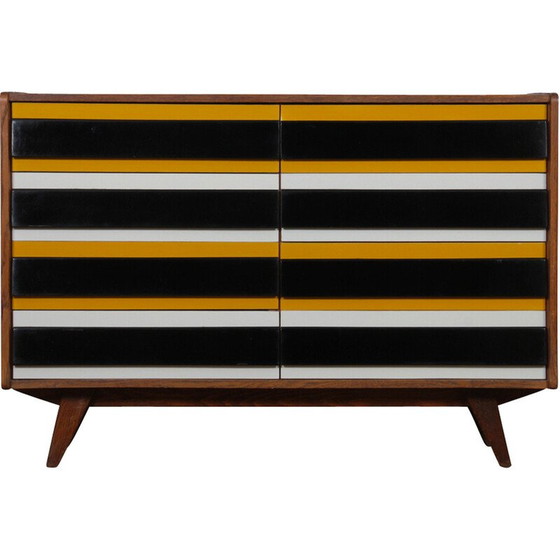Image 1 of Vintage yellow and black dresser model U-453 by Jiri Jiroutek, 1960