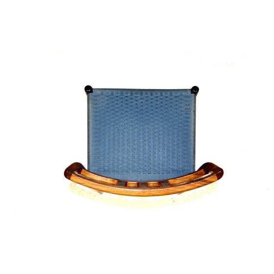 Image 1 of Set of 6 vintage chairs "Model 79" in rosewood and rope by Niels O Møller, Denmark 1960s