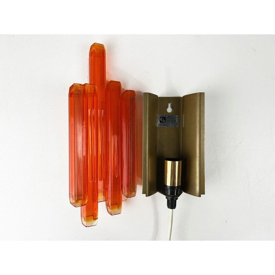 Image 1 of Pair of vintage vintage Brutalist Danish wall lamps by Claus Bolby for Cebo Industri, 1970s