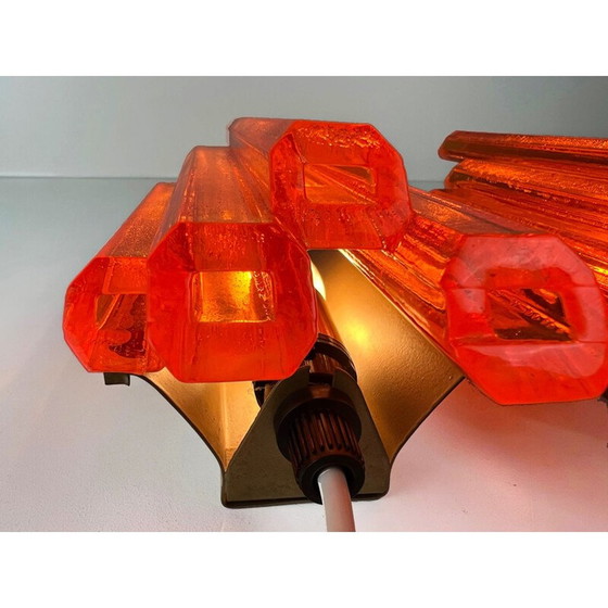 Image 1 of Pair of vintage vintage Brutalist Danish wall lamps by Claus Bolby for Cebo Industri, 1970s