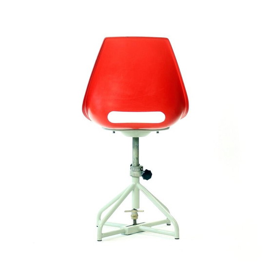 Image 1 of Vintage red chair by Miroslav Navratil for Vertex, 1960s