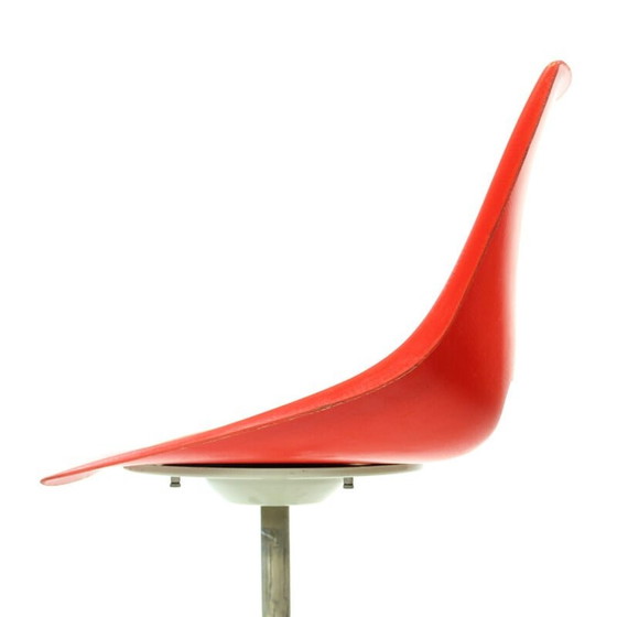 Image 1 of Vintage red chair by Miroslav Navratil for Vertex, 1960s
