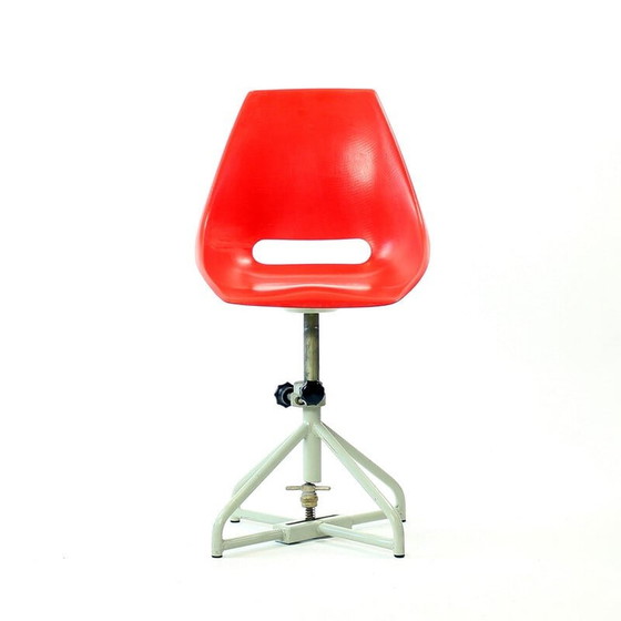 Image 1 of Vintage red chair by Miroslav Navratil for Vertex, 1960s