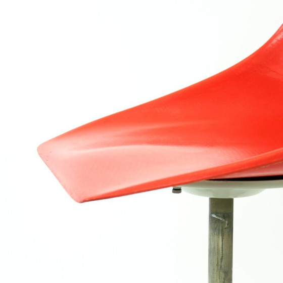 Image 1 of Vintage red chair by Miroslav Navratil for Vertex, 1960s