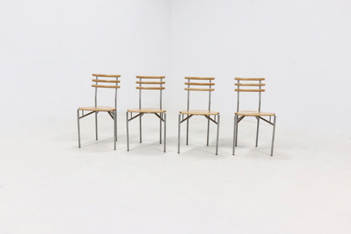 4 X Christian Erker For Zumsteg Collection Switzerland Dining Chairs