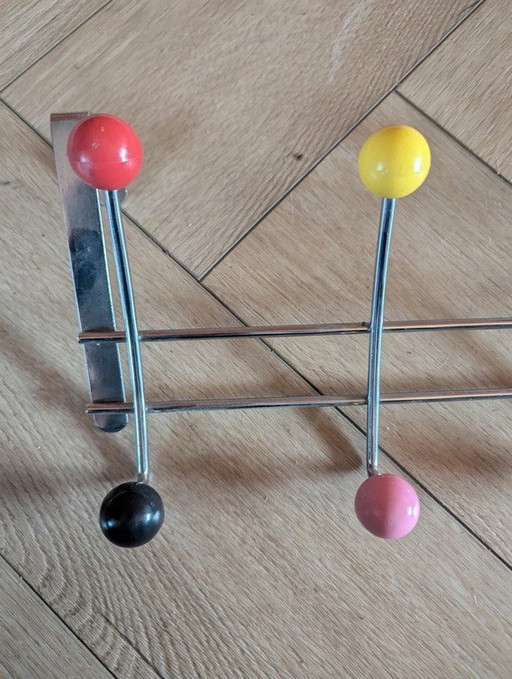 Sputnik Door Coat Rack With Colored Beads