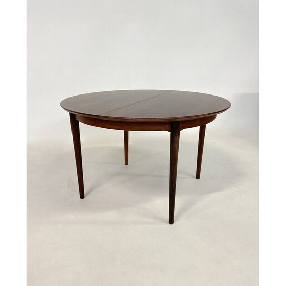Image 1 of Vintage round dining table with 2 extensions, 1960