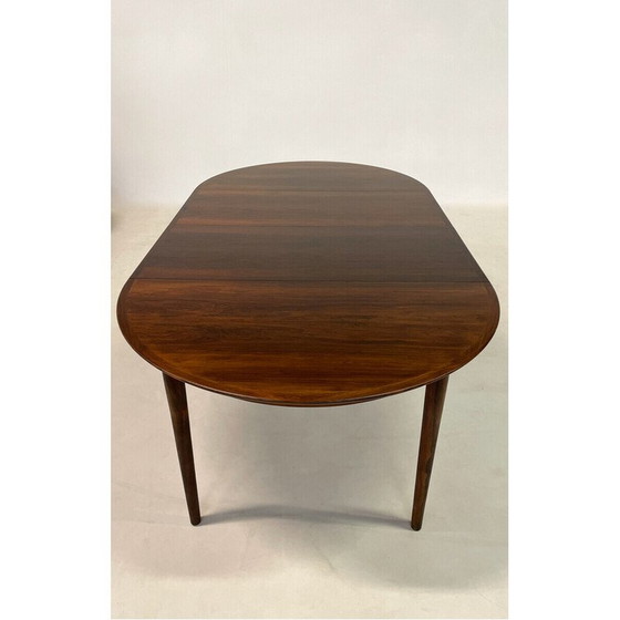 Image 1 of Vintage round dining table with 2 extensions, 1960