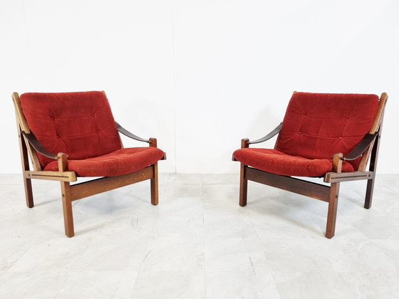 Image 1 of 2 Thorbjorn Afdal pair of Hunter chairs, 1960s