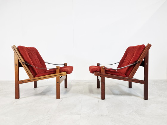 Image 1 of 2 Thorbjorn Afdal pair of Hunter chairs, 1960s