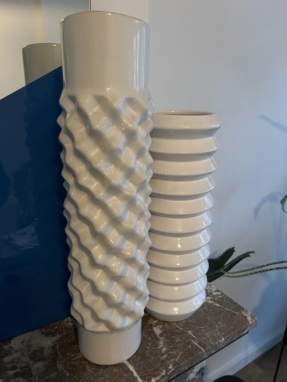 Image 1 of Vasi in ceramica _ Set di 2 _ Bianco