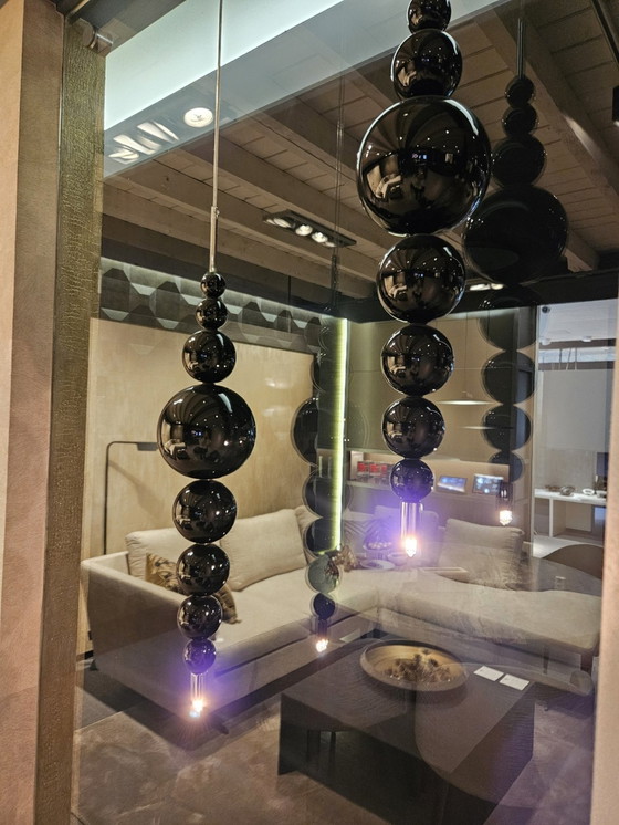 Image 1 of 5 X Ilfari - Tears Form Moon - Black Pendant Lamp