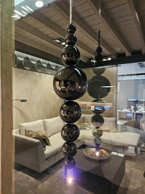 Image 1 of 5 X Ilfari - Tears Form Moon - Black Pendant Lamp