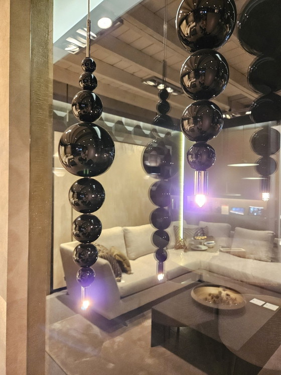 Image 1 of 5 X Ilfari - Tears Form Moon - Black Pendant Lamp