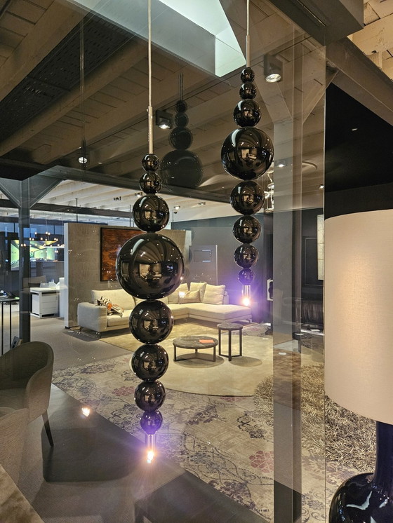 Image 1 of 5 X Ilfari - Tears Form Moon - Black Pendant Lamp