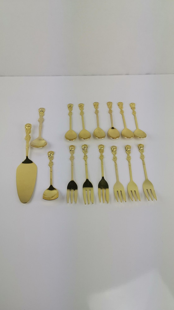 Image 1 of Set da pasticceria color oro