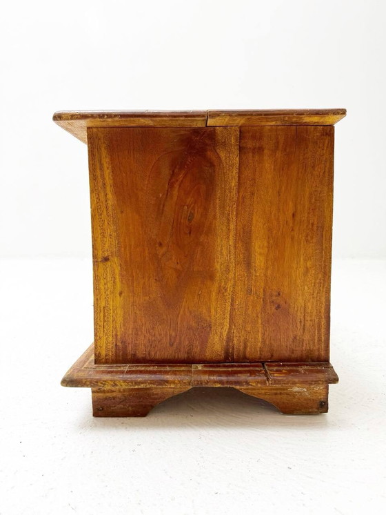 Image 1 of Mid - Century 18-drawer mahogany apothecary or spice chest