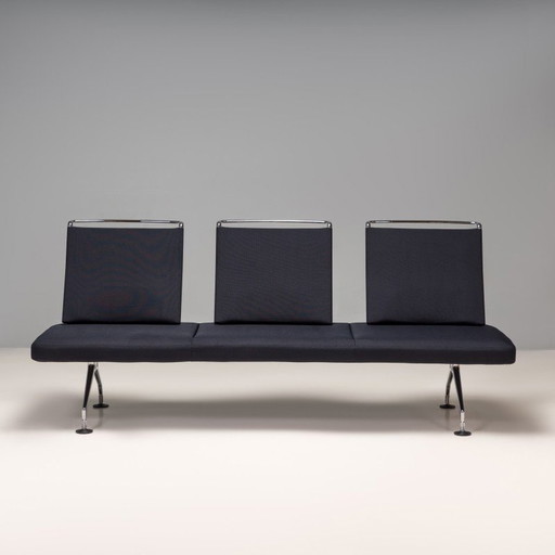 Chromed vintage three-seater sofa by Antonio Citterio for Vitra, 2003