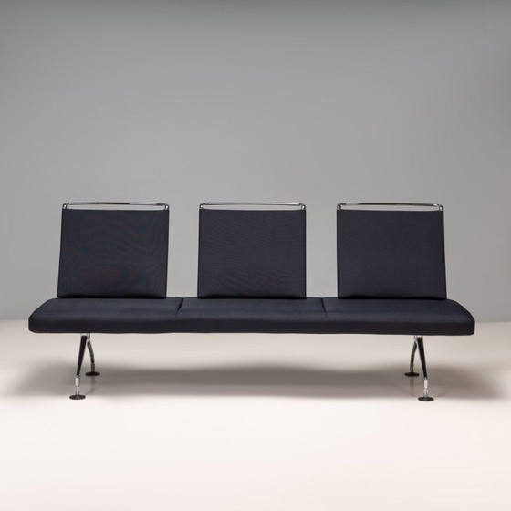 Image 1 of Chromed vintage three-seater sofa by Antonio Citterio for Vitra, 2003