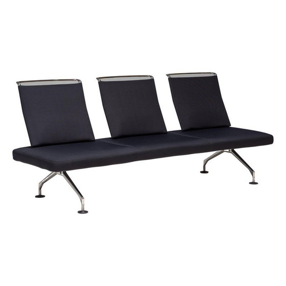 Image 1 of Chromed vintage three-seater sofa by Antonio Citterio for Vitra, 2003