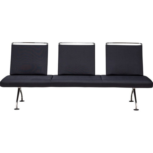 Chromed vintage three-seater sofa by Antonio Citterio for Vitra, 2003