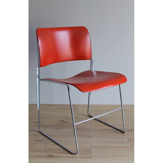 Image 1 of Set of 6 vintage 40/4 chairs by David Rowland, 1970