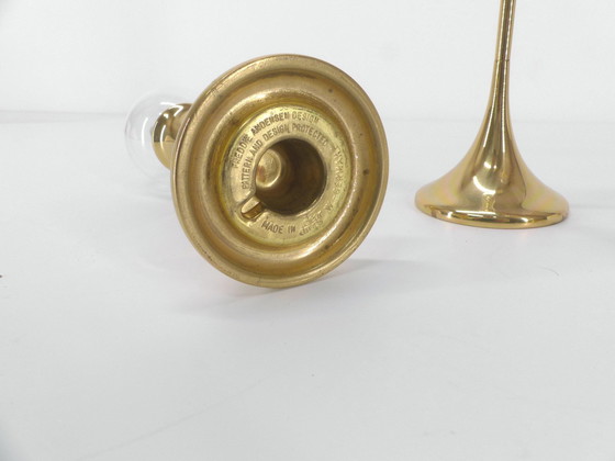 Image 1 of 3 lámparas de aceite de latón Freddie Andersen, 1970