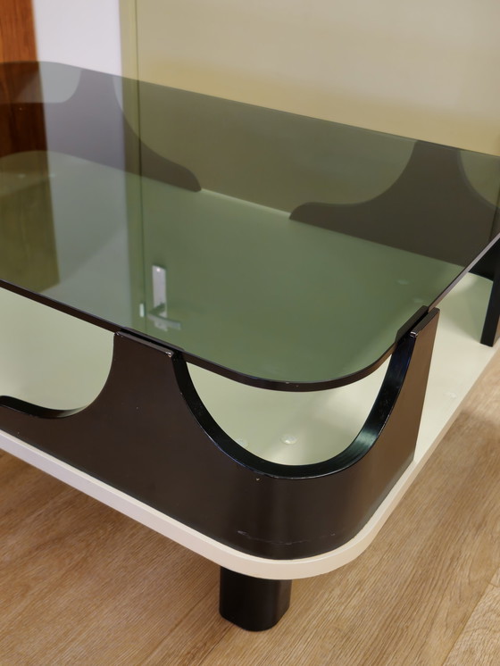 Image 1 of Vintage Space Age Coffee Table Coffee Table Smoked Glass