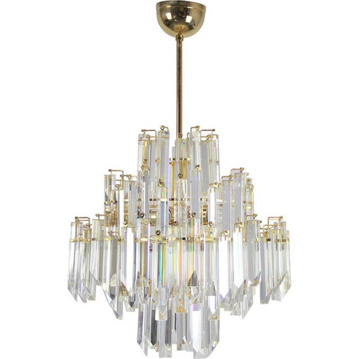 Vintage Murano glass chandelier by Venini, 1970