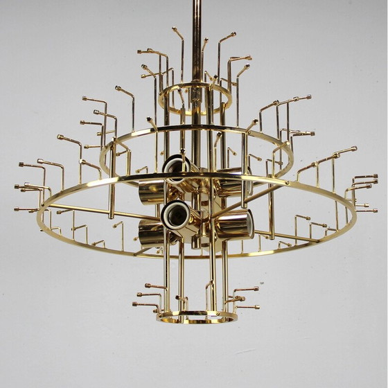 Image 1 of Lampadario vintage in vetro di Murano di Venini, 1970