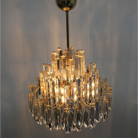 Image 1 of Lampadario vintage in vetro di Murano di Venini, 1970