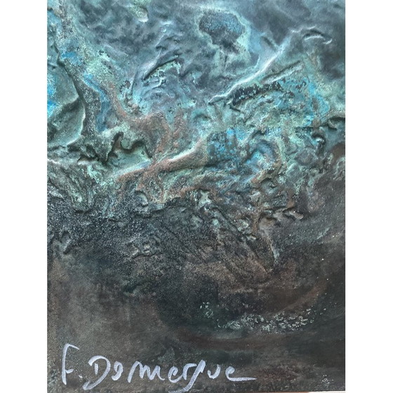 Image 1 of Vintage painting "Atoll" by Frédérique Domergue