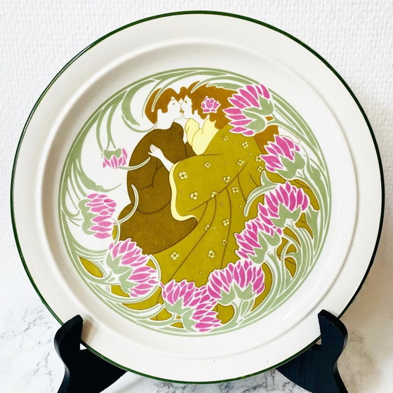 Image 1 of Ancienne assiette Art Nouveau Jugendstil KG Luneville France 1900s