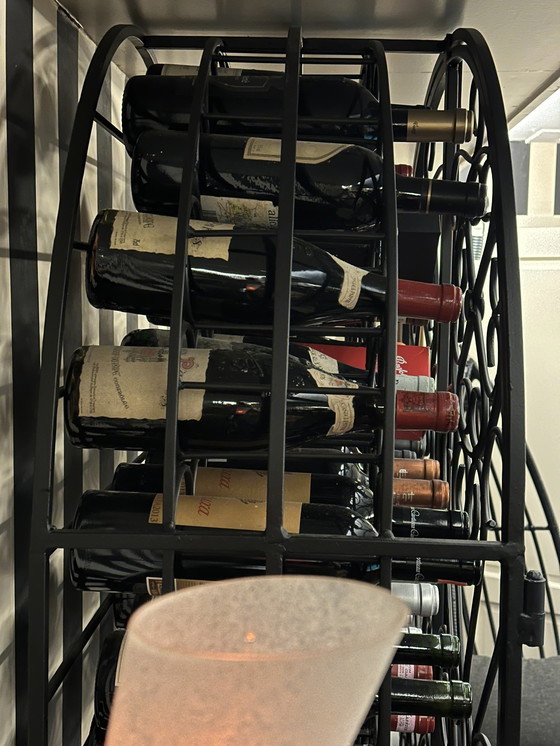 Image 1 of Metal Wine Rack With Two Doors, 125 Bottles!