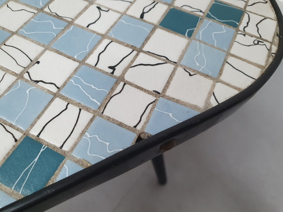 Image 1 of Tavolino da caffè in mosaico. Tavolino vintage. 
