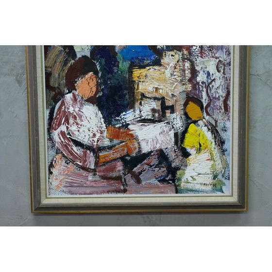 Image 1 of Swedish vintage painting by Gosta Falck, 1970s