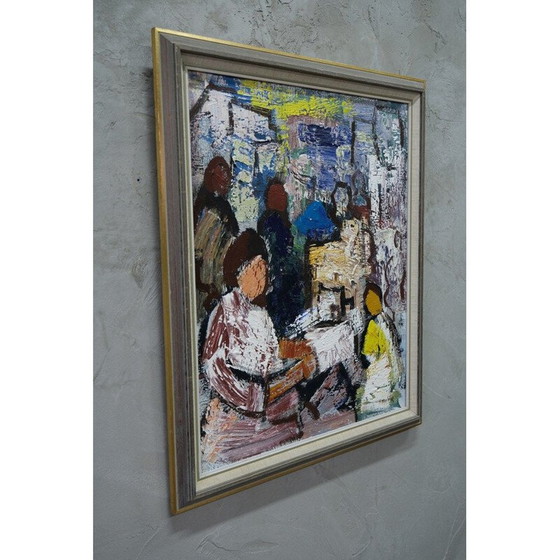 Image 1 of Swedish vintage painting by Gosta Falck, 1970s