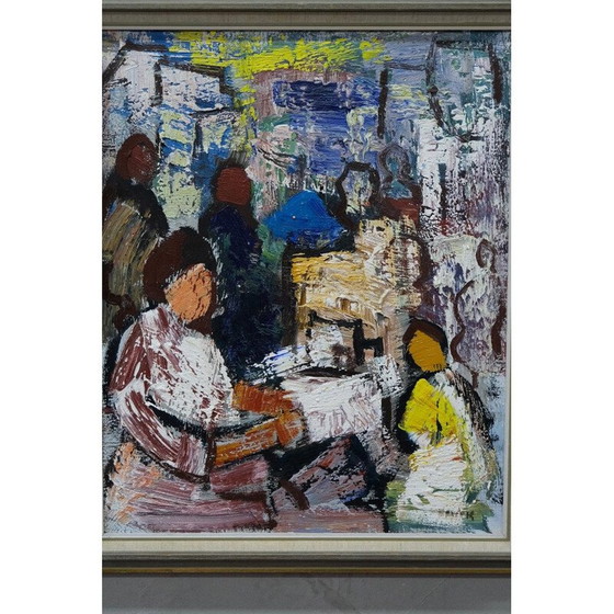 Image 1 of Swedish vintage painting by Gosta Falck, 1970s