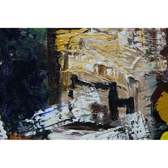 Image 1 of Swedish vintage painting by Gosta Falck, 1970s