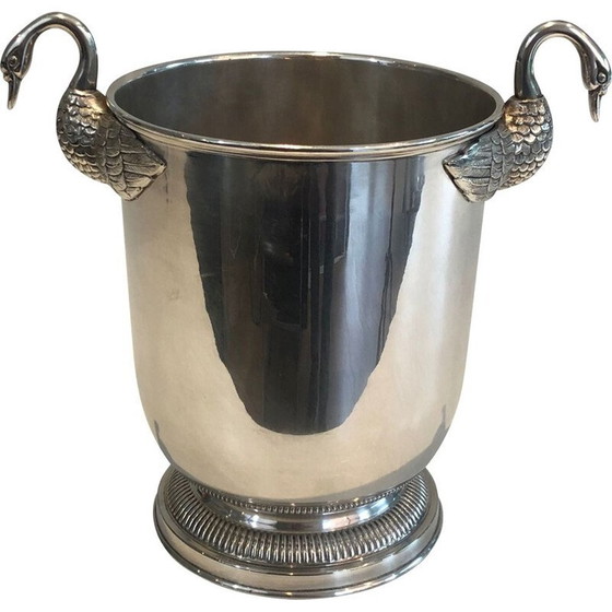 Image 1 of Vintage silver-plated champagne bucket by Christofle, 1940